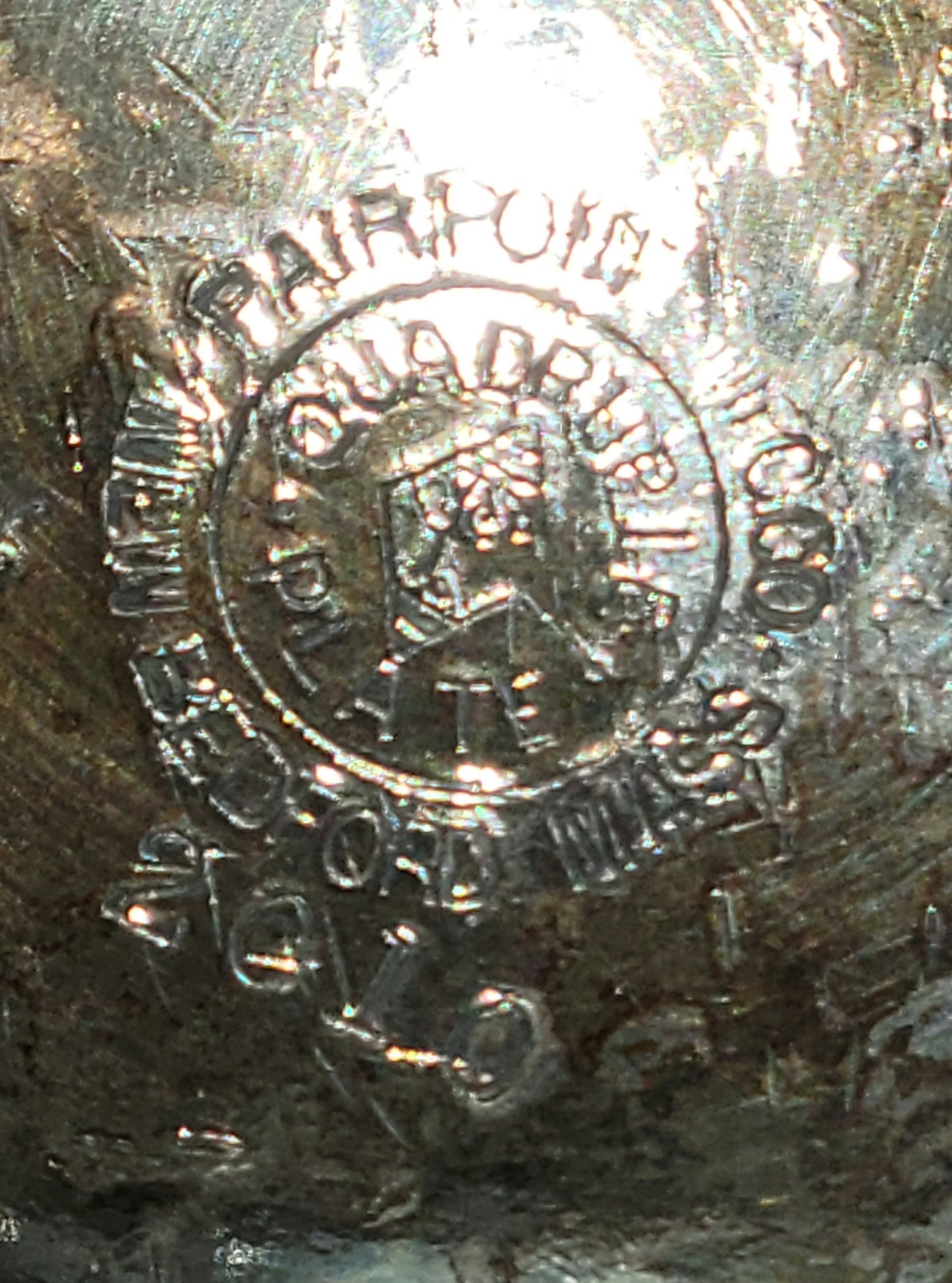 Quad. Plate Silver Sugar, Pickle, Biscuit Jar with Lid and Basket handle - Grannies Garage
