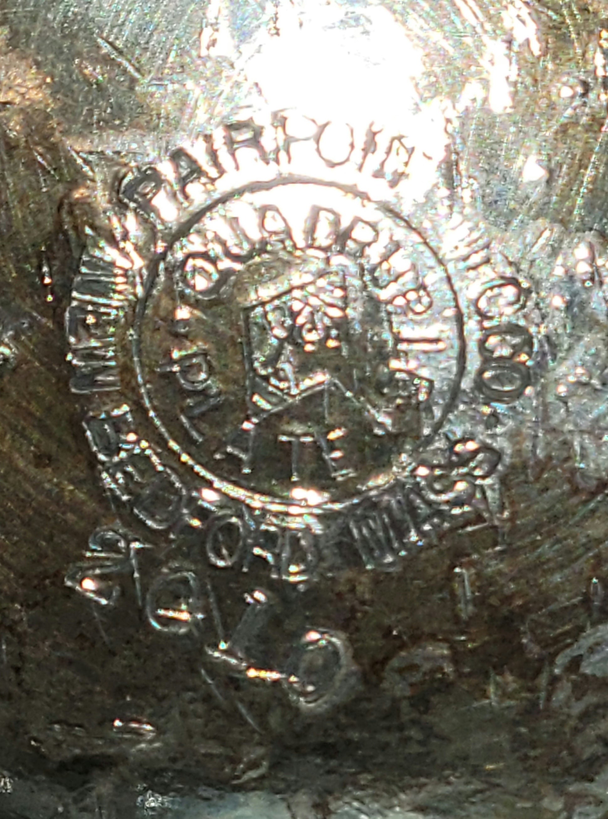 Quad. Plate Silver Sugar, Pickle, Biscuit Jar with Lid and Basket handle - Grannies Garage