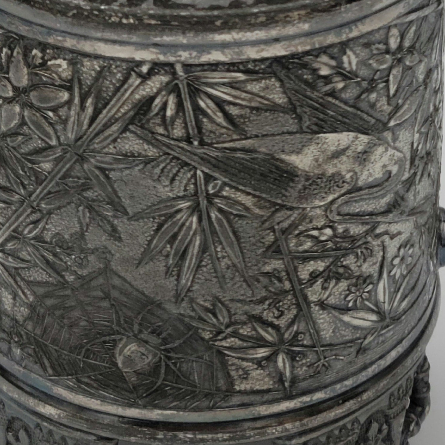 Quad. Plate Silver Sugar, Pickle, Biscuit Jar with Lid and Basket handle - Grannies Garage
