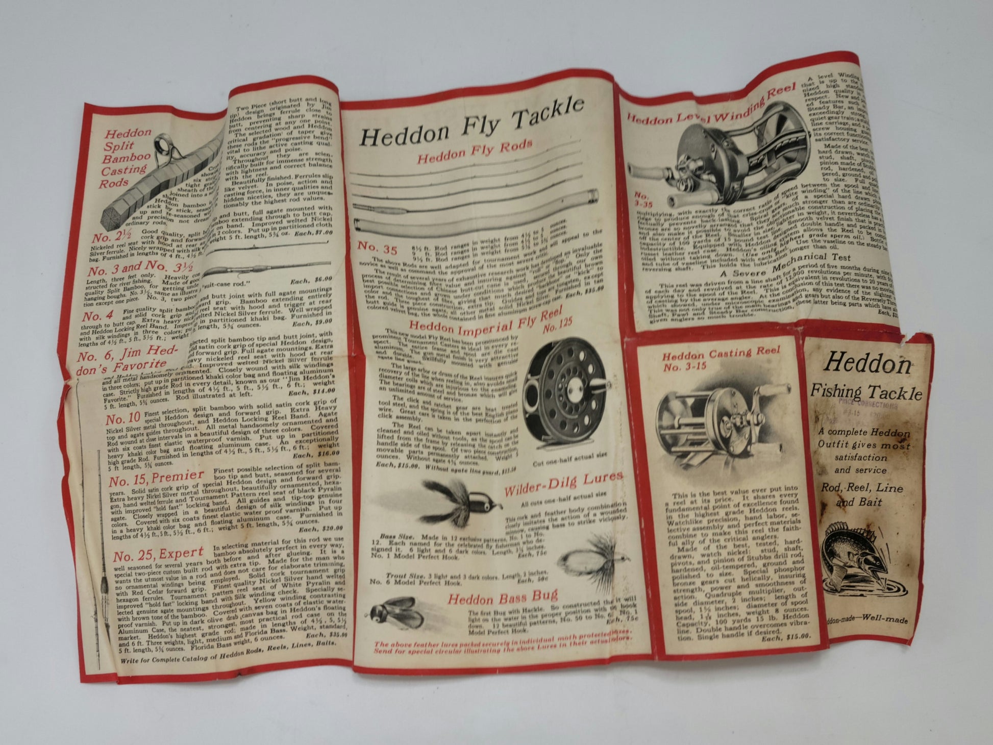 Heddon Fishing lure Dowagiac Minnow with paper and box.1920 to 1927 - Grannies Garage