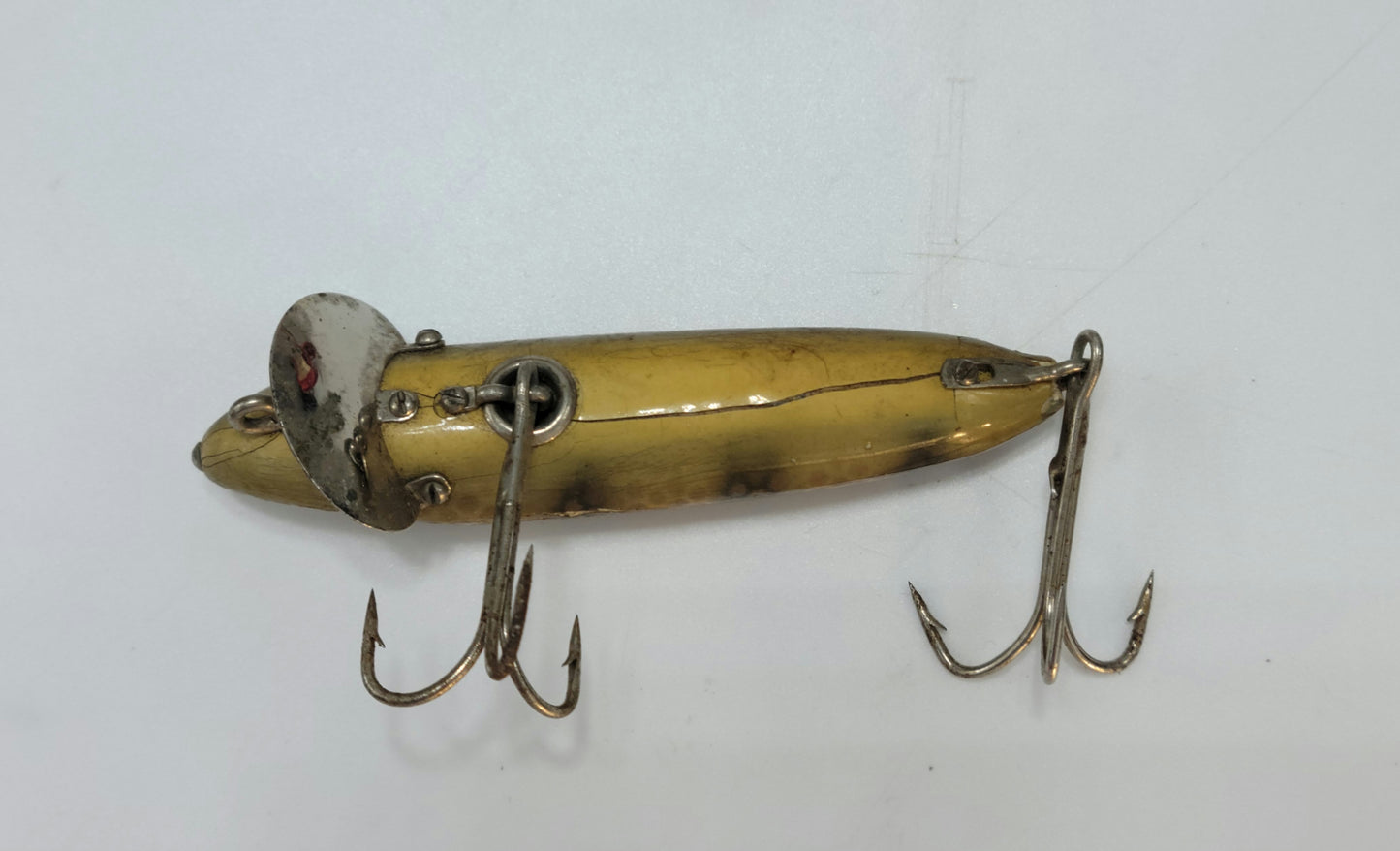 Heddon Fishing lure Dowagiac Minnow with paper and box.1920 to 1927 - Grannies Garage