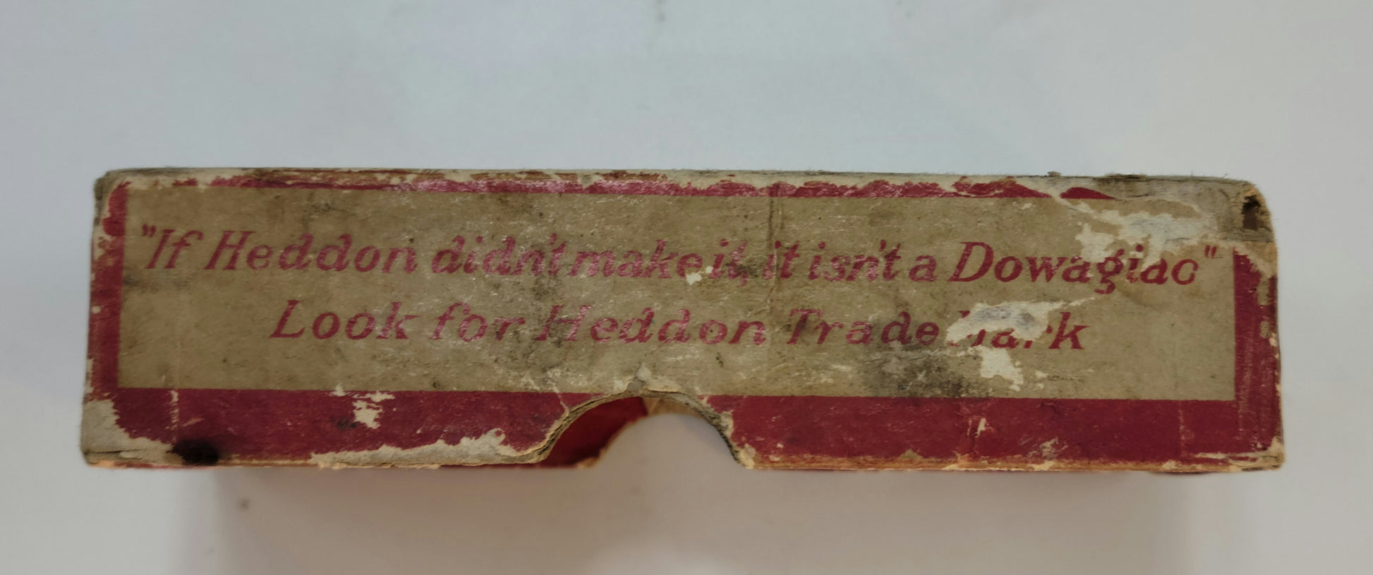 Heddon Fishing lure Dowagiac Minnow with paper and box.1920 to 1927 - Grannies Garage