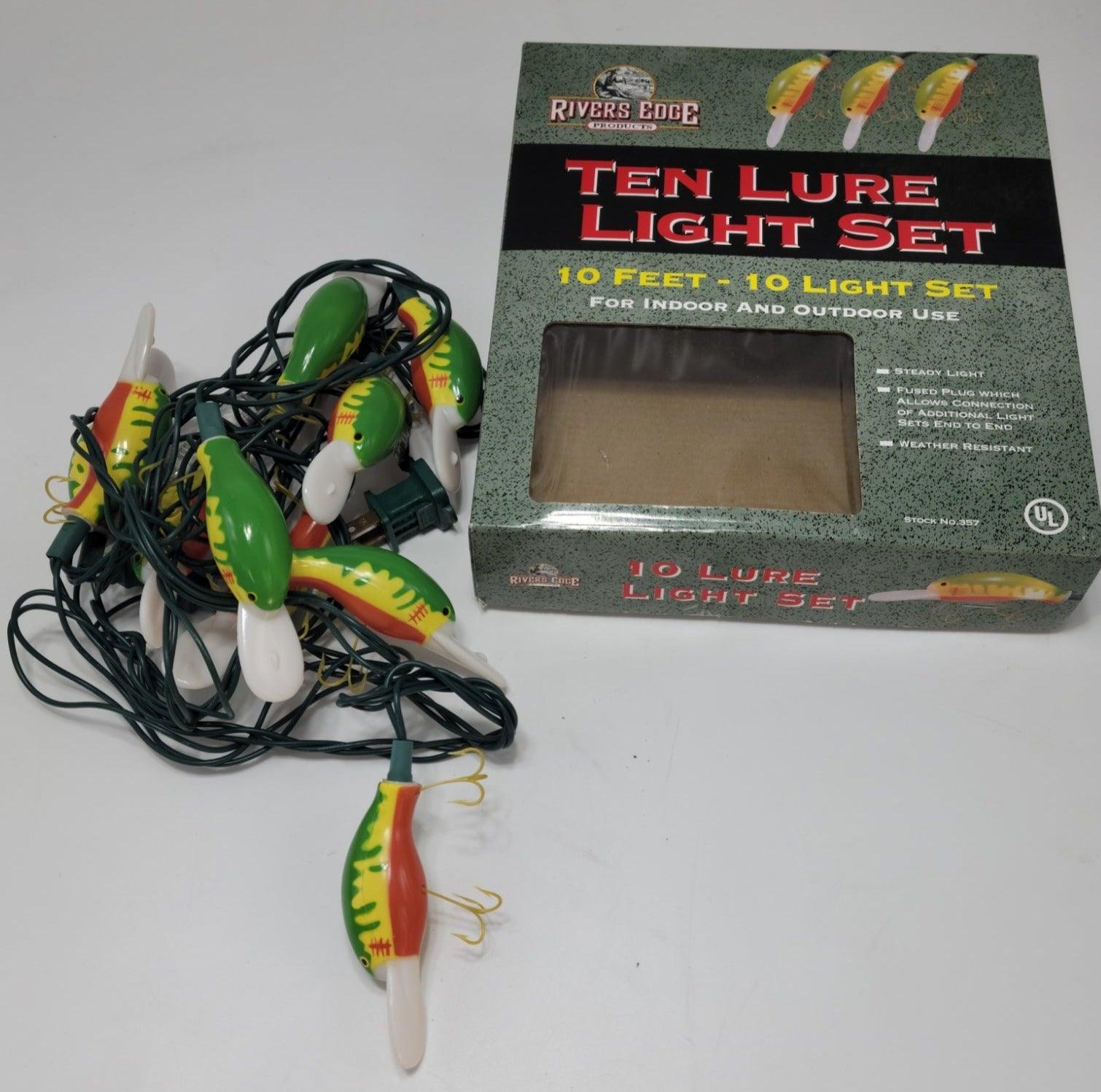 Sport - Fishing 10 Lure Light Set By Rivers Edge- newer with box - Grannies Garage