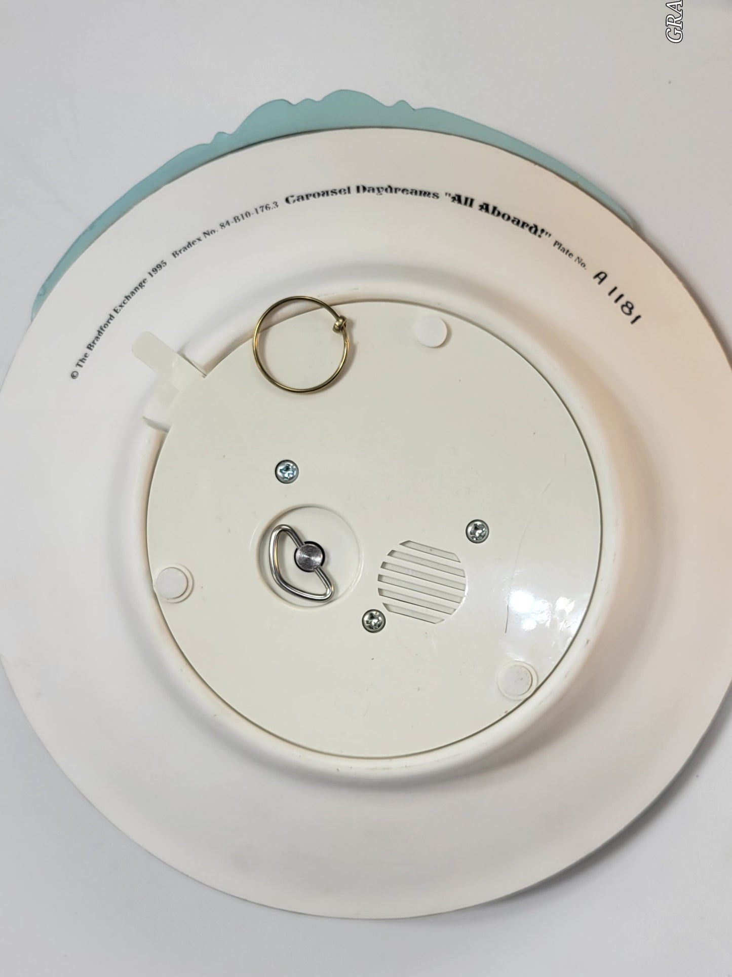 Bradford Exchange 1995 Carousel Daydreams All Aboard! Musical Motion Plate - Grannies Garage