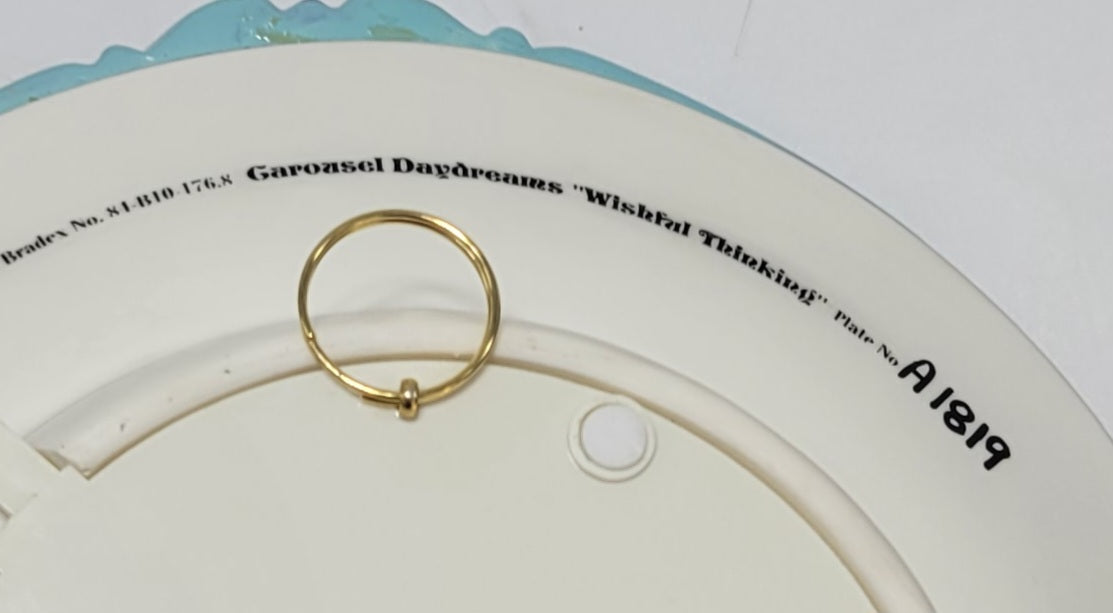 Bradford Exchange 1995 Carousel Daydreams "Wishful thinking" Musical Motion Plate - Grannies Garage