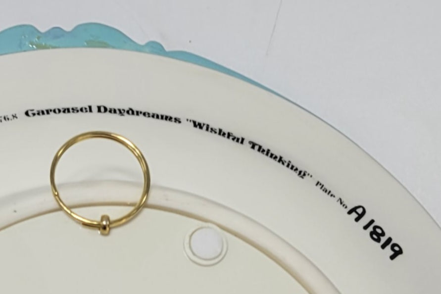 Bradford Exchange 1995 Carousel Daydreams "Wishful thinking" Musical Motion Plate - Grannies Garage