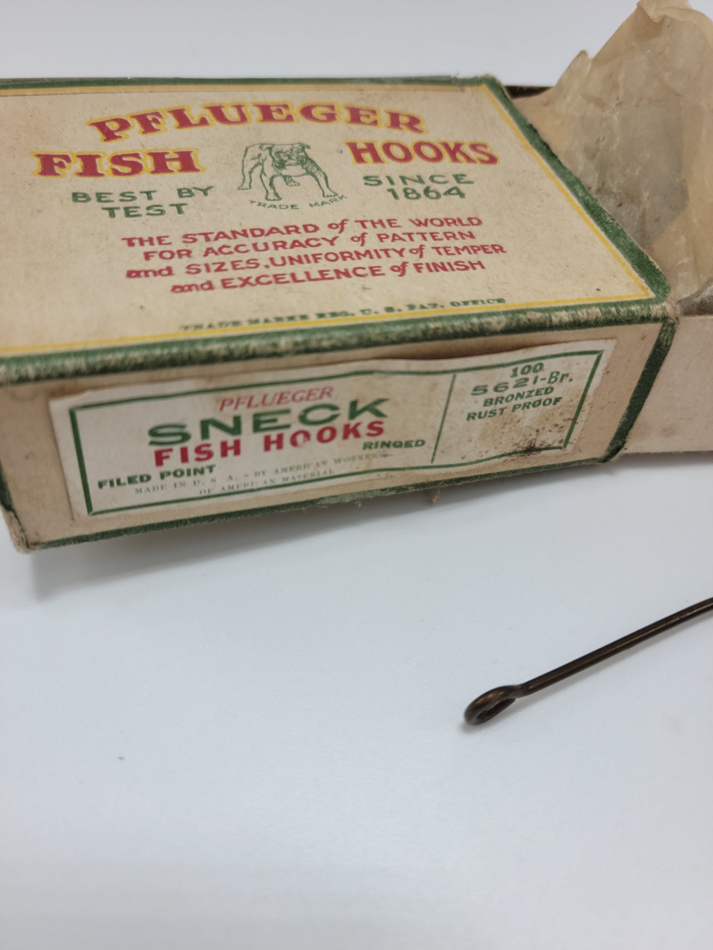 Pflueger Carlisle Fish Hooks Filed Point Ringed 5621-Br Bronzed rust proof - Grannies Garage