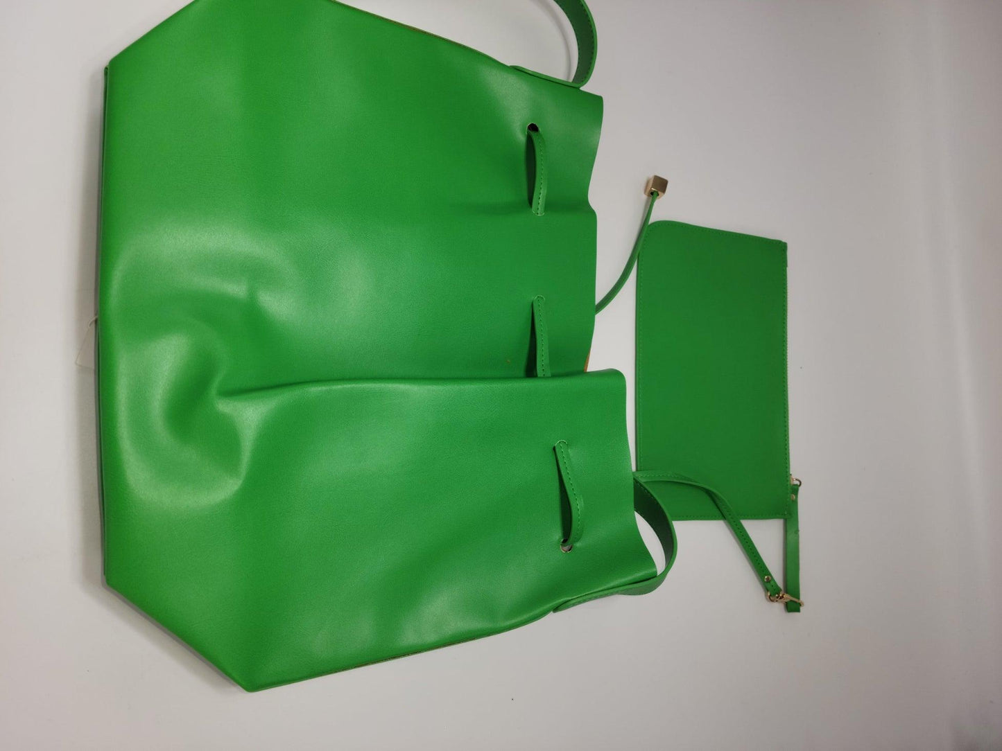 Shiraleah Aria Drawsting Shoulder Bag - Tote - Purse Fern 12hx16w - Grannies Garage