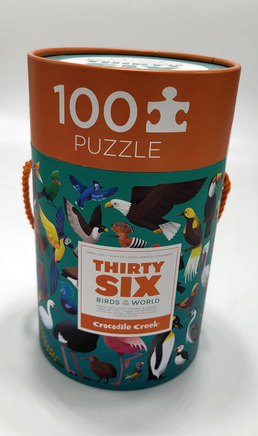 NEW! 100 Piece Puzzle in round Box, - Grannies Garage