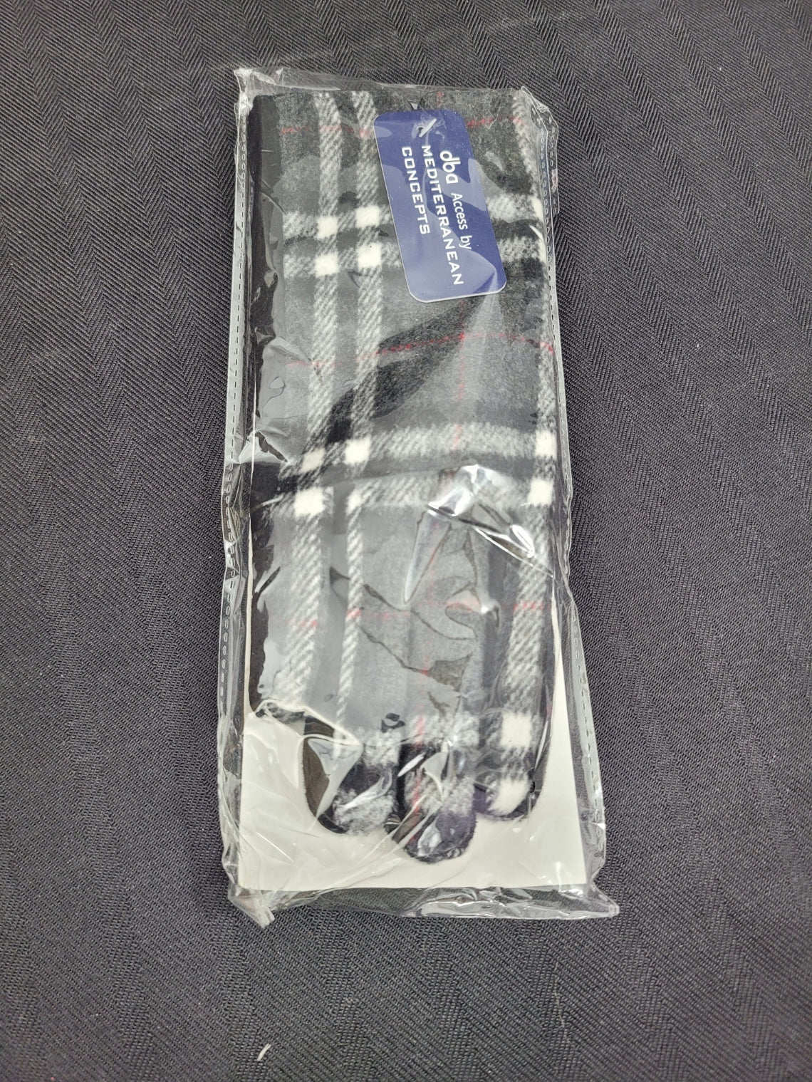 Accessories Black/White Gloves New Touchscreen Plaid Women’s Gloves Black Gray White Pink