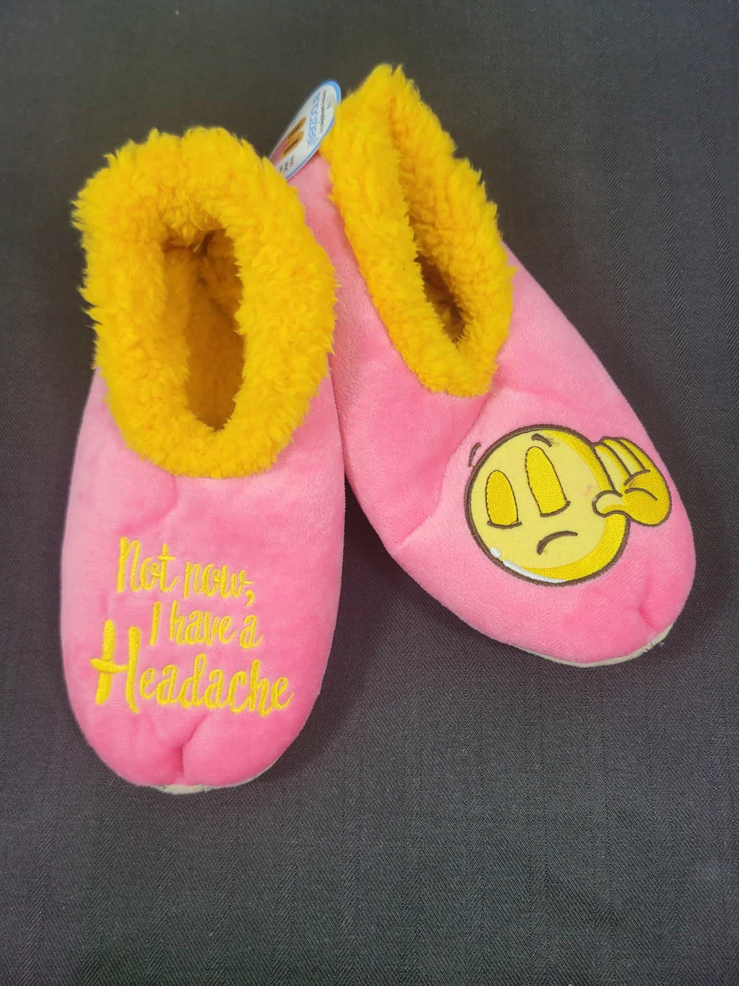 Accessories - Snoozies Slippers - Not Now, I Have a Headache