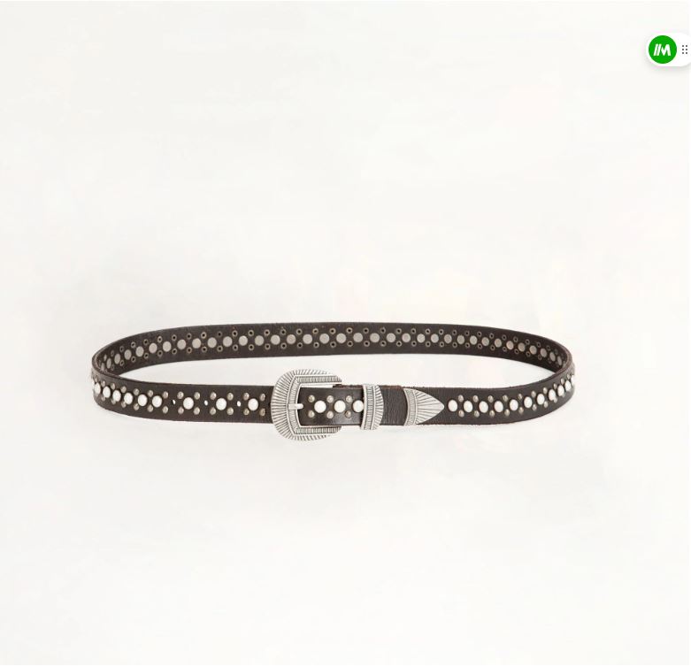 Midnight Ranger Leather Belt In Calfskin