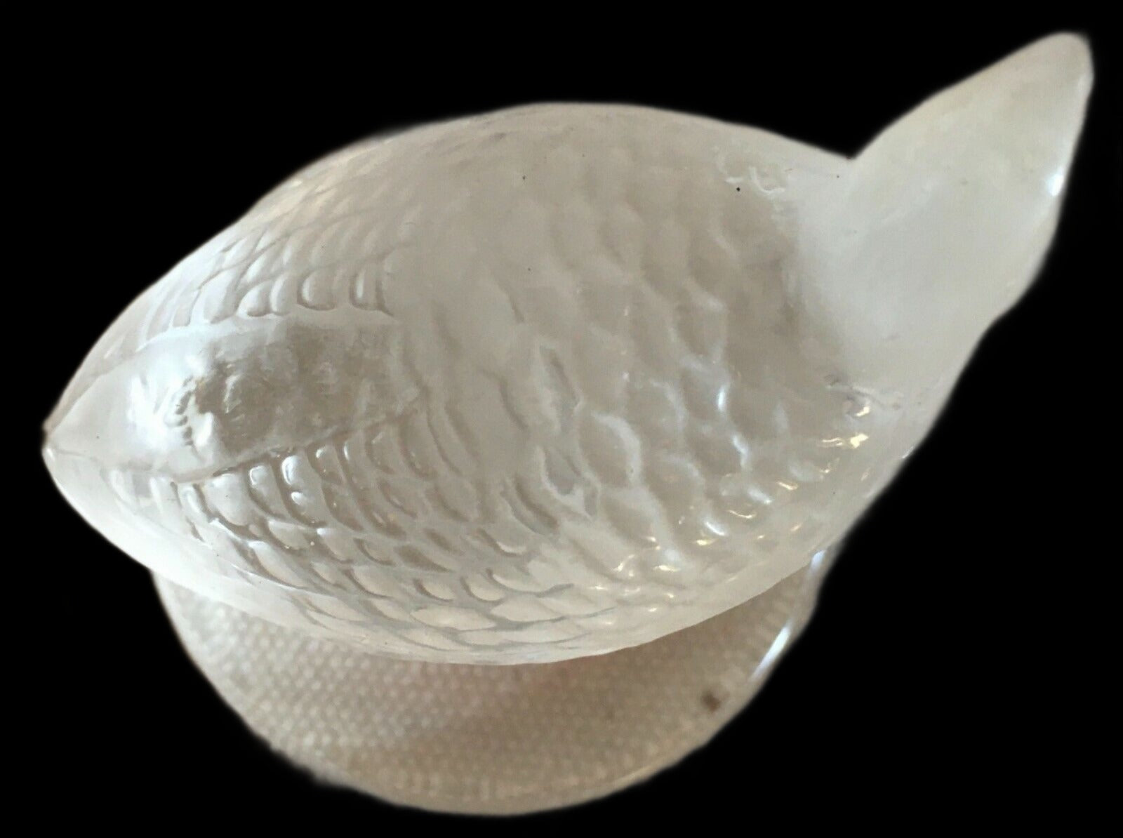 Antique - Vintage Lalique Glass Paperweight Bird Quail Dove - Grannies Garage
