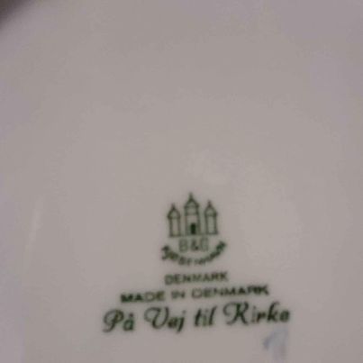 Collectible - Blue Plate Made in Denmark - Grannies Garage