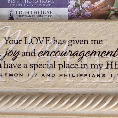 Frame - Lighthouse Frame Your Love has given me great Joy and Encouragement - Grannies Garage