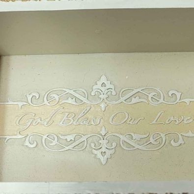 Box- God Bless our Love Trinket box - Grannies Garage