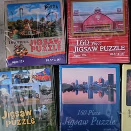 Puzzle - NEW Group of 11 -- 160 Piece puzzles - Grannies Garage