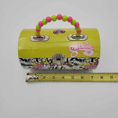 Hand Bag - Tin Box Super Girl Carrier - Grannies Garage