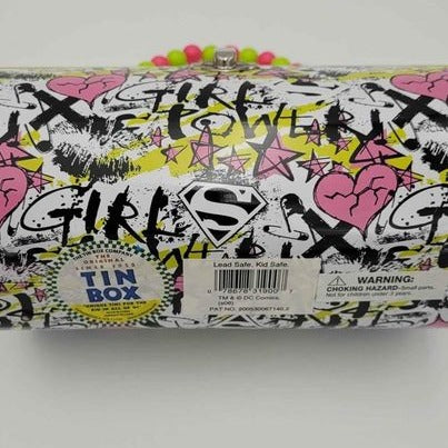 Hand Bag - Tin Box Super Girl Carrier - Grannies Garage