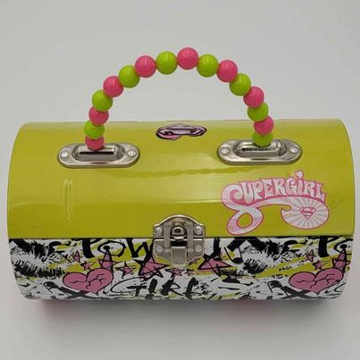 Hand Bag - Tin Box Super Girl Carrier - Grannies Garage