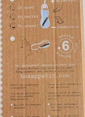 Health - Eau Good Glass Water Bottle with filter - Grannies Garage