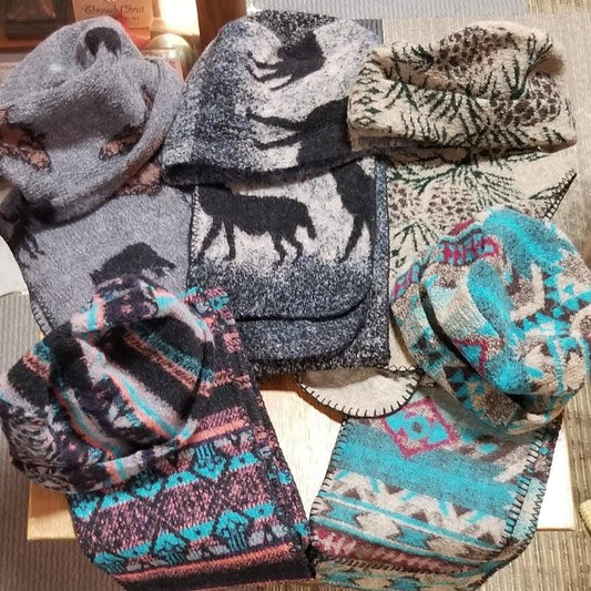 Accessories - Hat and Scarf Set - Choice of Colors/Design - Grannies Garage