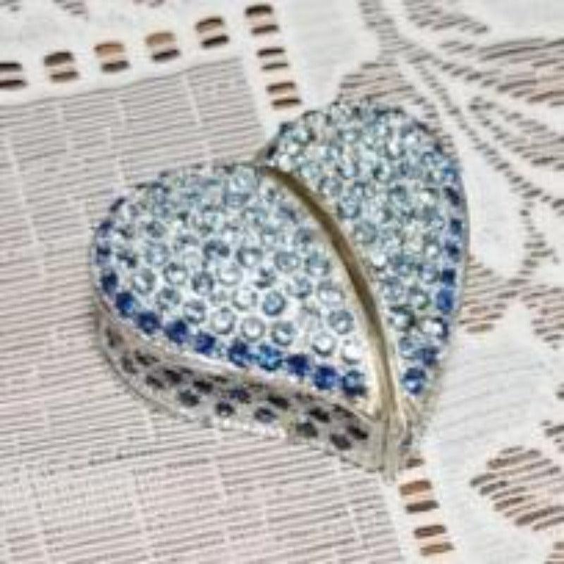 Jewelry - Blue Heart Trinket Box - Grannies Garage