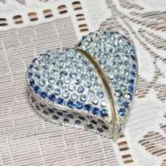 Jewelry - Blue Heart Trinket Box - Grannies Garage