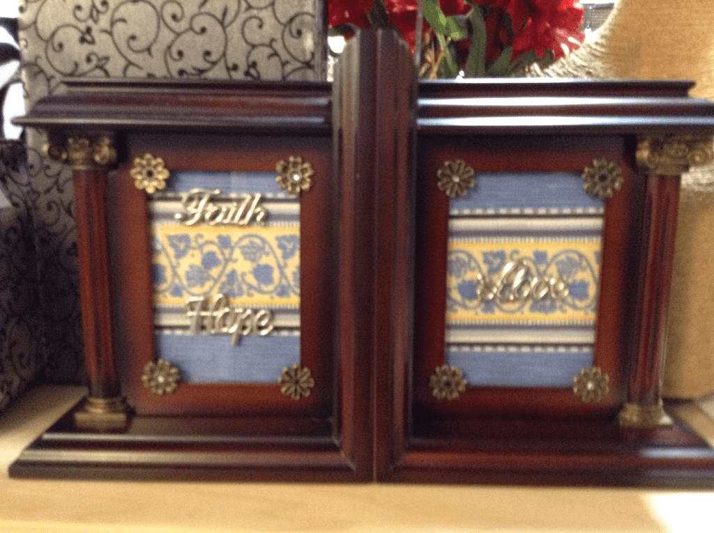 Bookends - Faith, Hope, Love Bookends - Grannies Garage