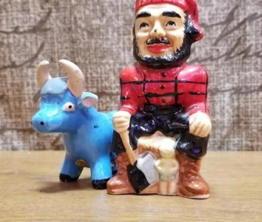 Salt Pepper - Paul Bunyan and Ox Salt and Pepper - Grannies Garage