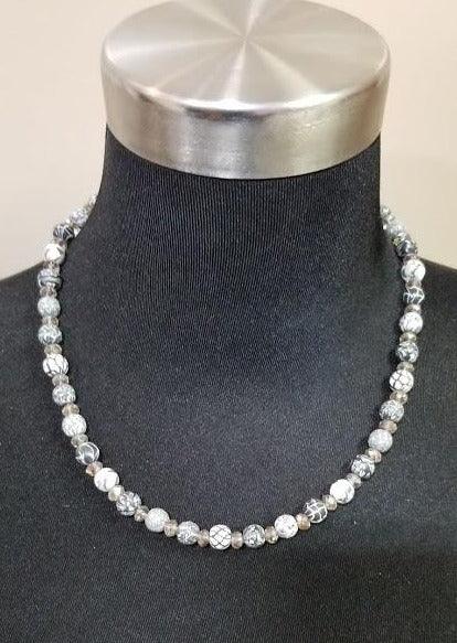 Jewelry - Viva Beads Clay Med Beads Smoked Crystal Beaded Necklace (2 Choices of colors) - Grannies Garage