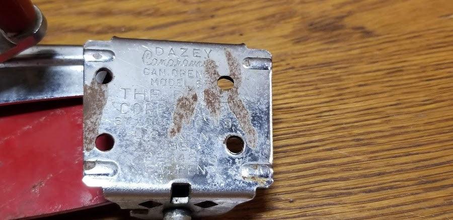 Antique Red Can Opener - Grannies Garage