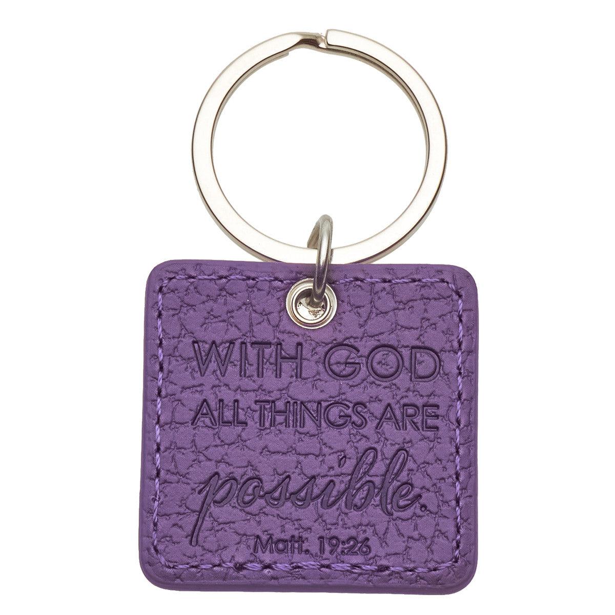 Keyring - Purple Faith - Grannies Garage