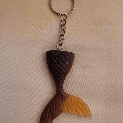 Jewelry - Mermaid Tail Epoxy Resin Keychain - Choice of Colors - Limited Quantities - Grannies Garage