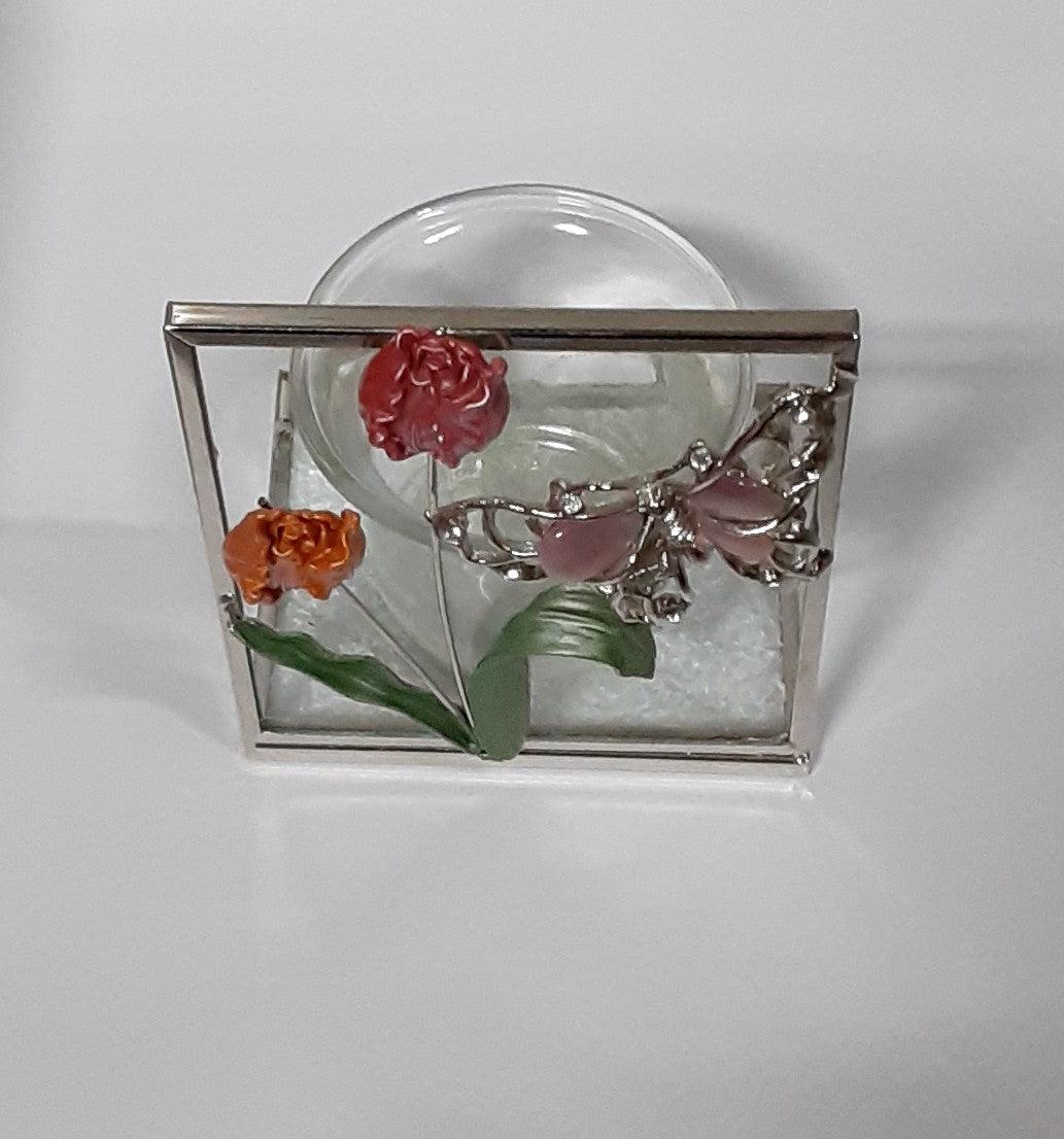 Richesco Votive Holders Butterfly and Flowers set of 3 - Grannies Garage
