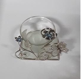 Richesco Votive Holders Butterfly and Flowers set of 3