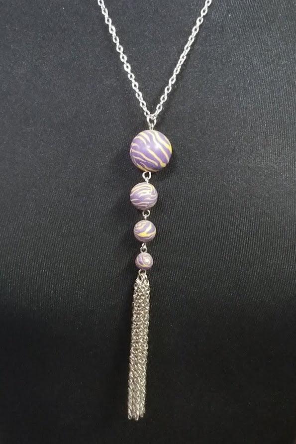 Jewelry - 4 Bead Pendent with Tassel Necklace - Choice of Viva Beads Colors - Limited Quantities - Grannies Garage