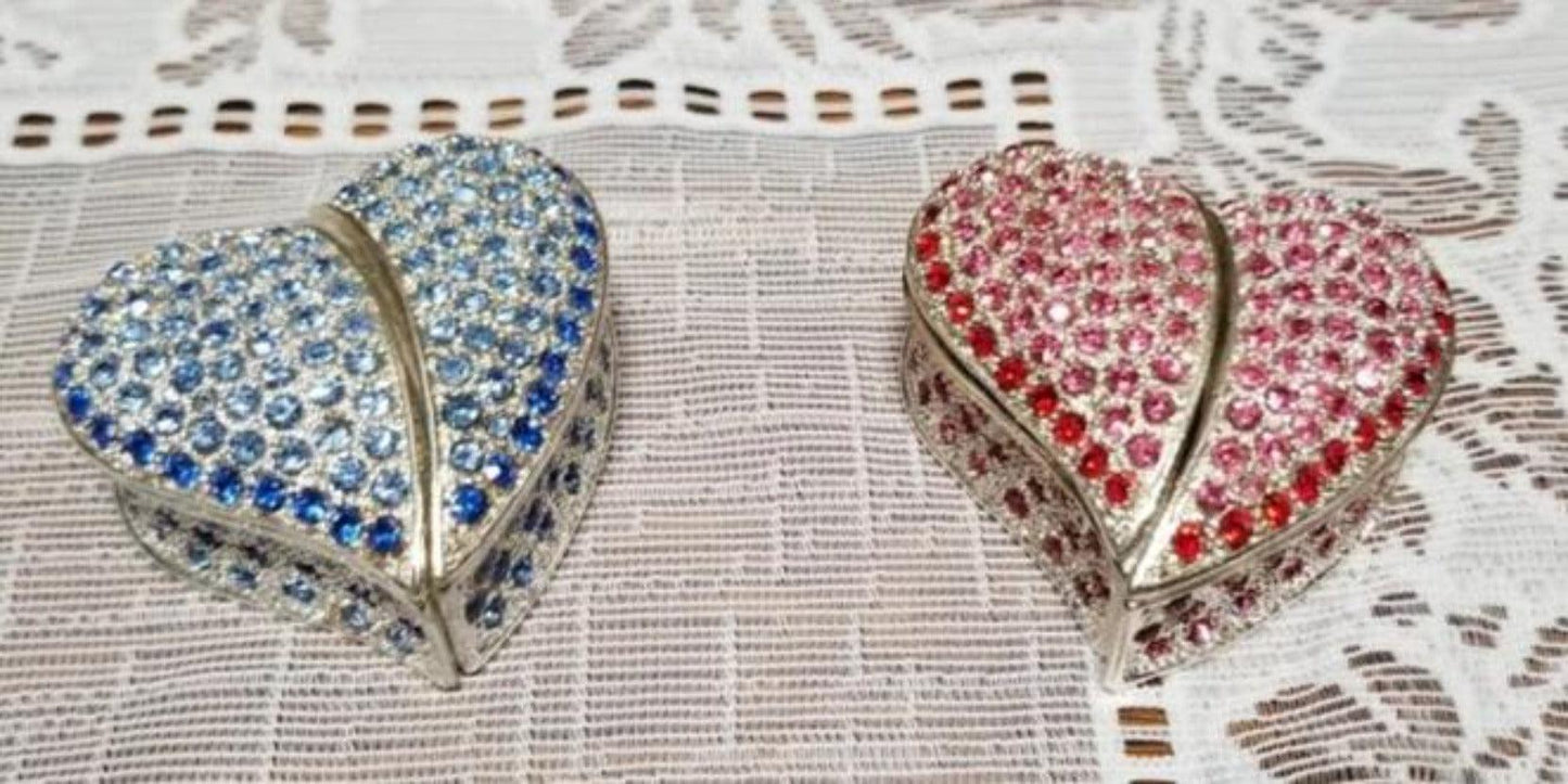 Jewelry Red Heart Trinket Box - Grannies Garage