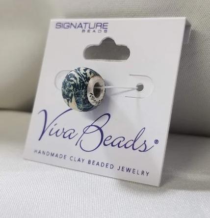 Jewelry - Viva Beads Polymer Clay Bead Dutch Blue Series - Grannies Garage