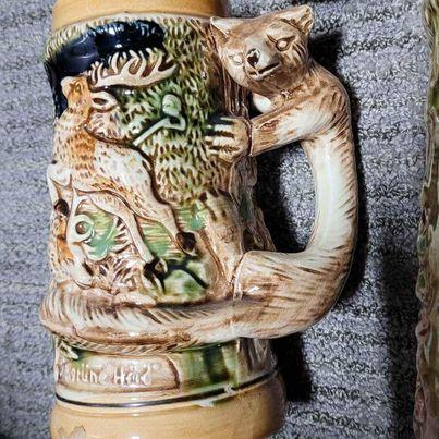 Vintage - set of 4 Beer steins - Grannies Garage