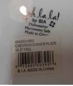 Kitchen - BIA Cordon Bleu - Ooh La La collection. Dinner Plate 10.5"