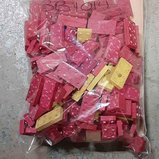 Toys Vintage American Brick wood blocks - Grannies Garage