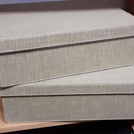 Box - 2 Decorative lg storage boxes - Grannies Garage