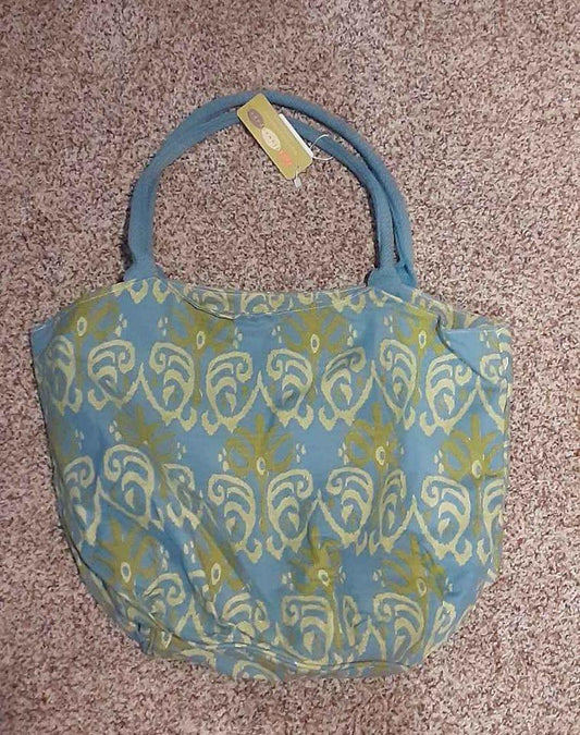 Rock Flower Paper Bucket Shoulder Bag Buckhara Ocean - Grannies Garage