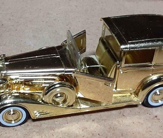 Classic Car Gold Rolls Royce model car Ford - Grannies Garage