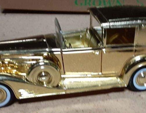 Classic Car Gold Rolls Royce model car Ford - Grannies Garage