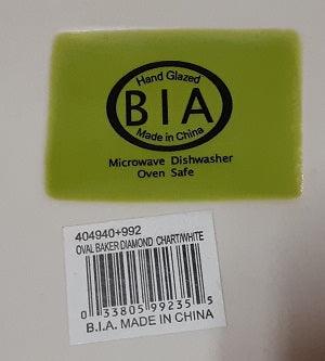 Kitchen BIA Oval Baker - Diamond Chart