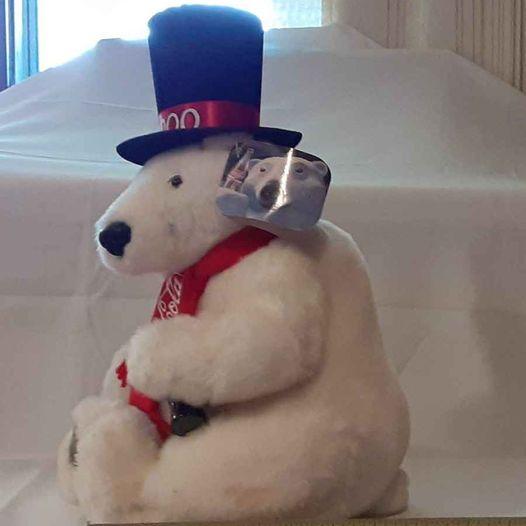 Plush - Coke 2000 Bear -stuffed animal NEW! - Grannies Garage