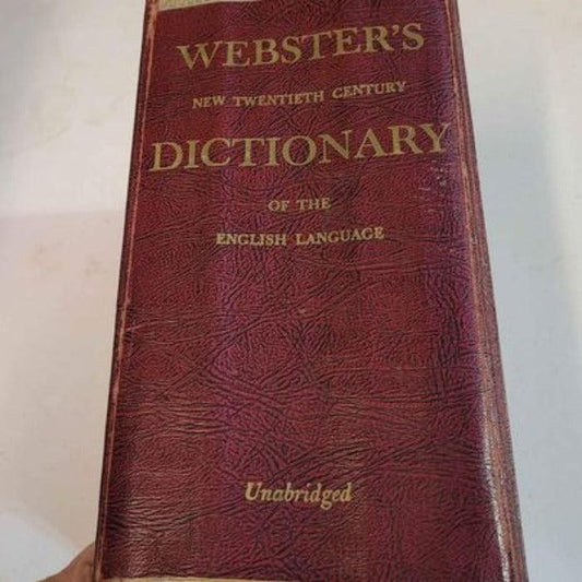 Book - Webster's New Twentieth Century Dictionary 1952 - Grannies Garage