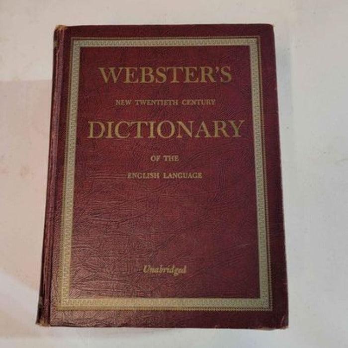 Book - Webster's New Twentieth Century Dictionary 1952 - Grannies Garage